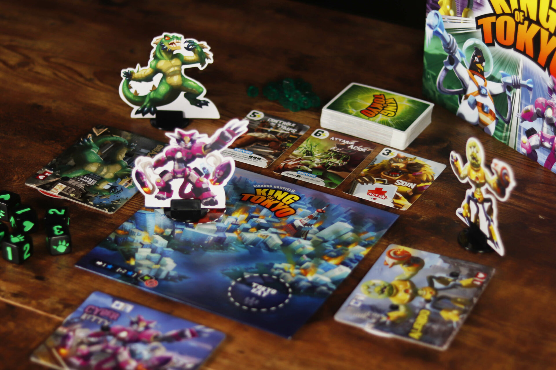 Iello King Of Tokyo Origins Gioco Da Tavolo, 2-4 Giocatori, Versione Francese, Nuovi Mostri E Carte - 4