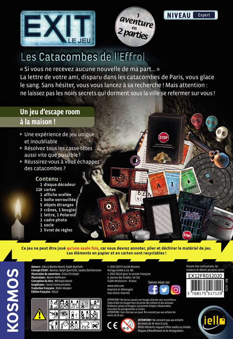 EXIT - Les Catacombes de l'Effroi BoxBottom