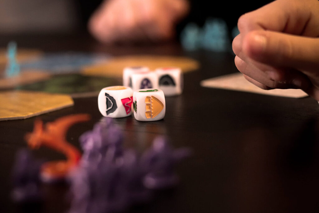 La Colère de la Montagne de Feu - Des dés !